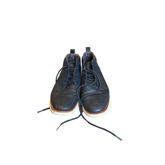 Ben Sherman Nu Casual Faux Leather Chukka Boots Size 8.5 Blue Mens Lace-Up Vamp main image 9